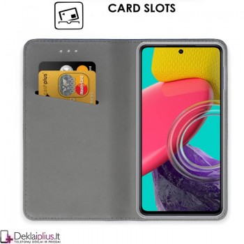 Telone atverčiamas dėklas - raudonas (Samsung M53 5G) Telone atverčiamas dėklas - raudonas (Samsung M53 5G)